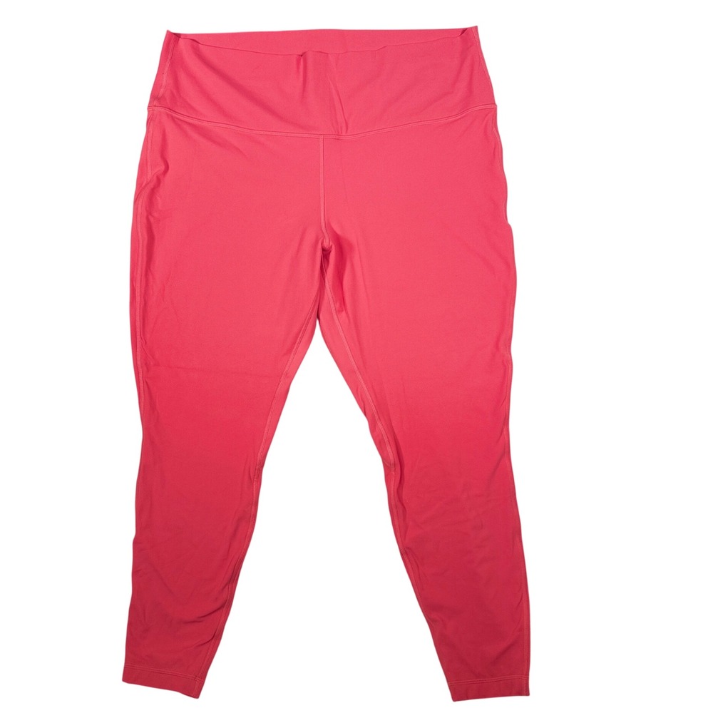Lululemon Align High Rise Pant 25" Size 20 Nulu Yoga Leggings Lip Gloss Pink